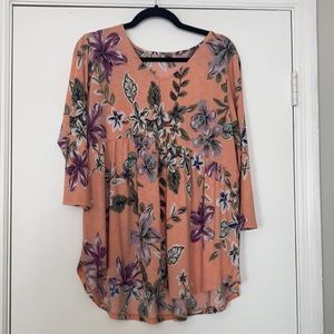 Babydoll floral top